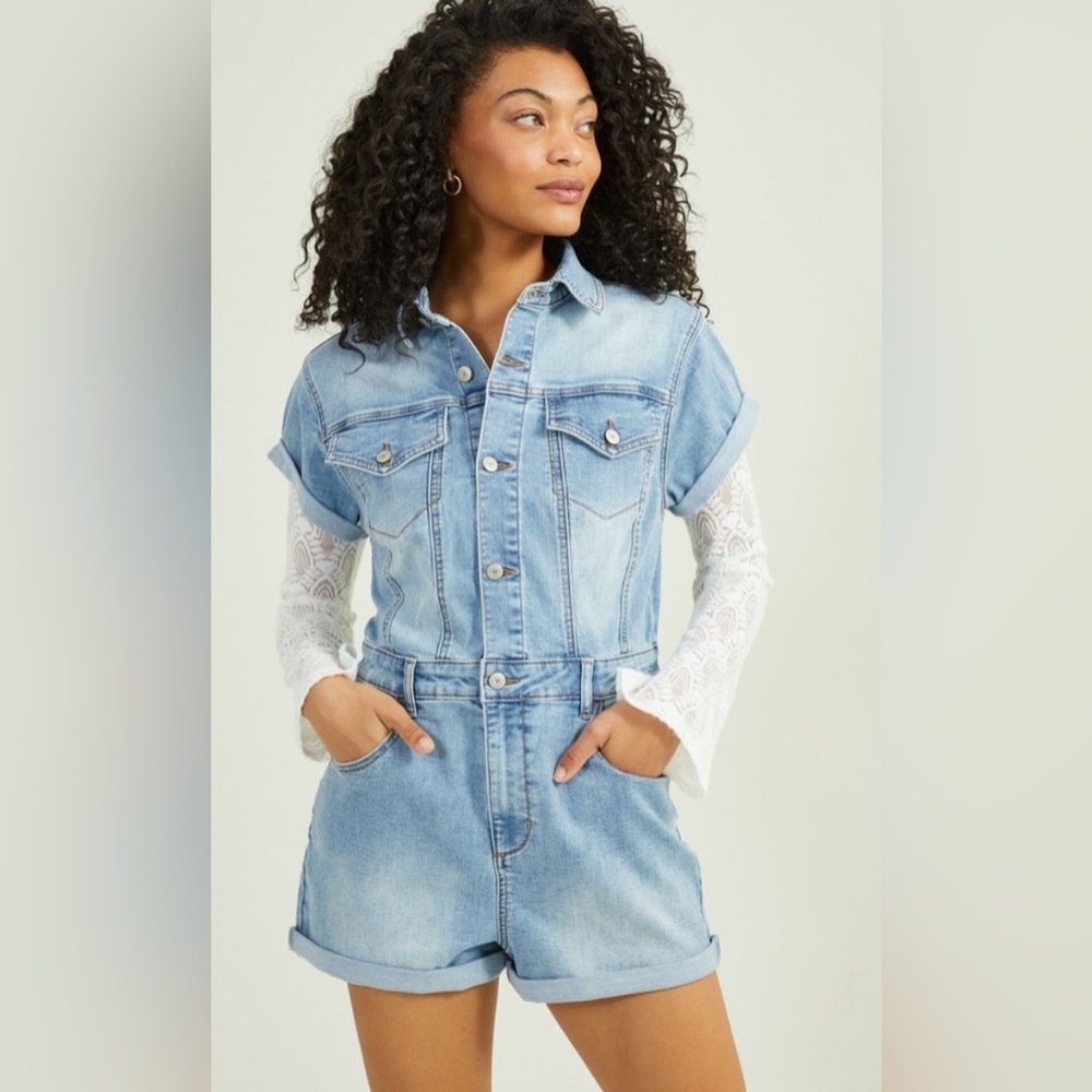 Altard state Skylar denim romper